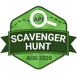 API Scavenger Hunt - Aug 2020