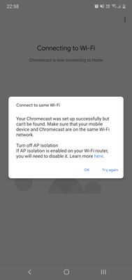 Solved: Chromecast but cannot cast to it - Meraki