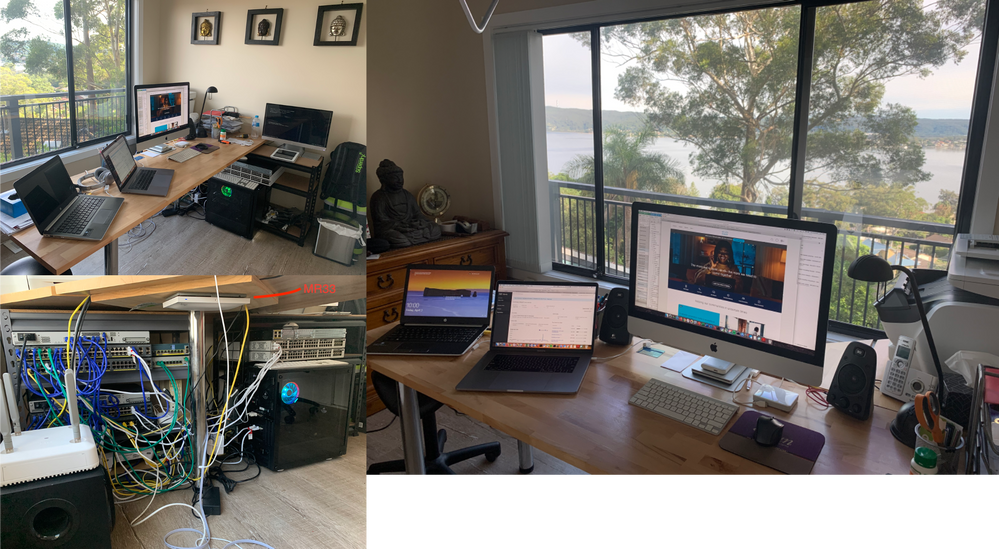 Living the Home Office Dream - well connected with Cisco and Meraki kit, all this with a view!