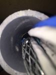 Fiber came loose out of the Chinese finger trap right at the last 3 inches of conduit! Got it out eventually.