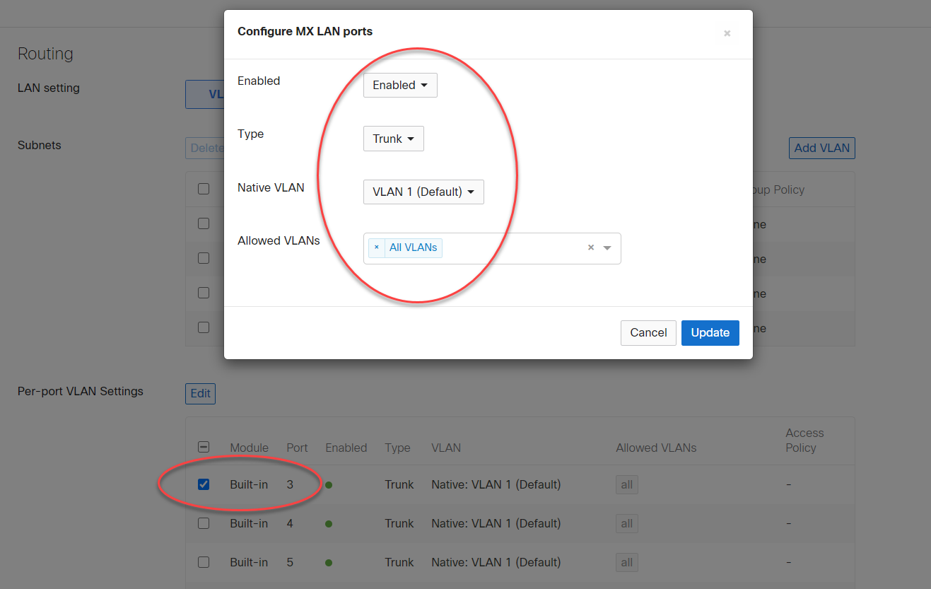 static ip assignment meraki