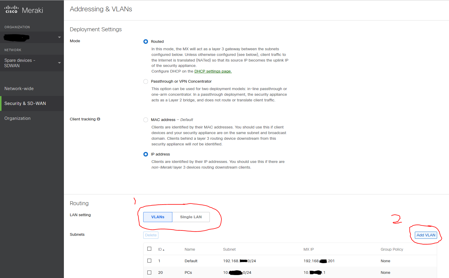 Solved: VLAN Setup - The Meraki Community