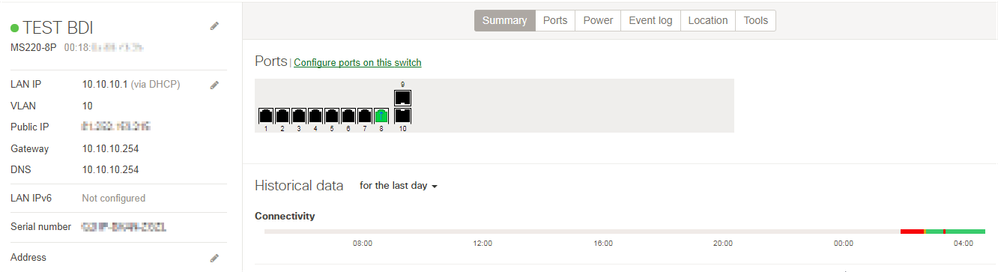 Finally MS got it's IP in tagged VLAN 10