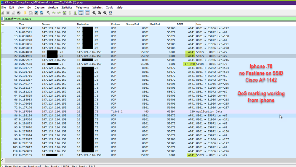 QoS working - no Fastlane