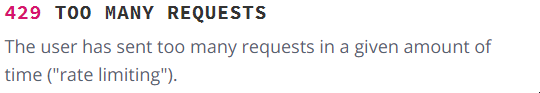 Re: Error: 429 Client Error: Too Many Requests - The Meraki Community