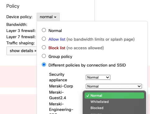 Solved: Block a client from specific ssid - The Meraki Community