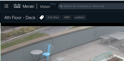 Camera tags are now visible in the Vision portal