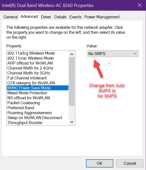 Solved: Issues with Lenovo T470s laptop / Intel 8260 wireless NIC 