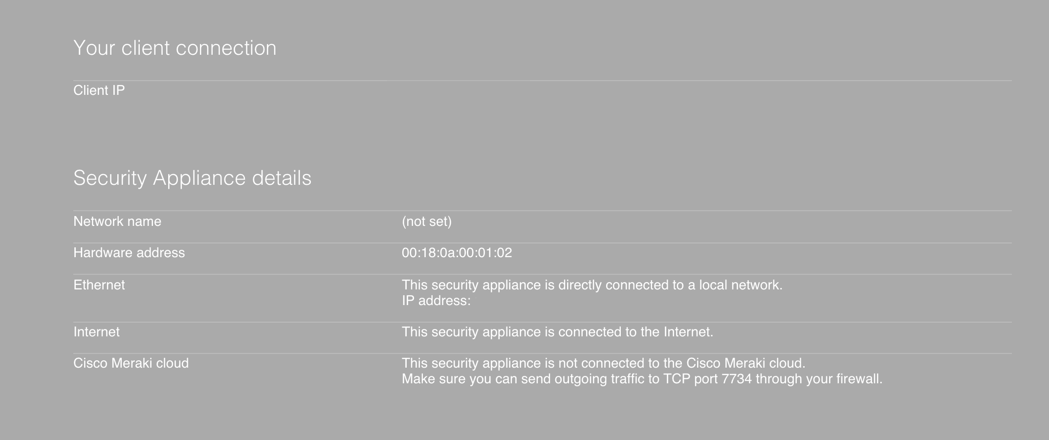 Aws Vmx can't reach the cisco dashboard The Meraki Community