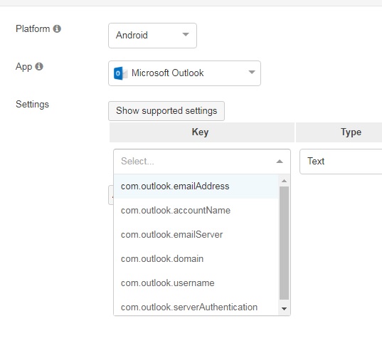 Microsoft Outlook For Ios And Android App Settings The Meraki Community