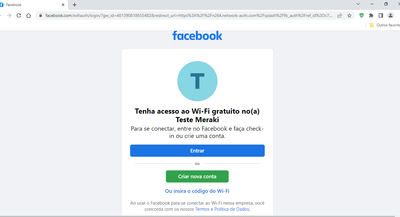 Facebook WiFi not working on “new style” page - The Meraki Community