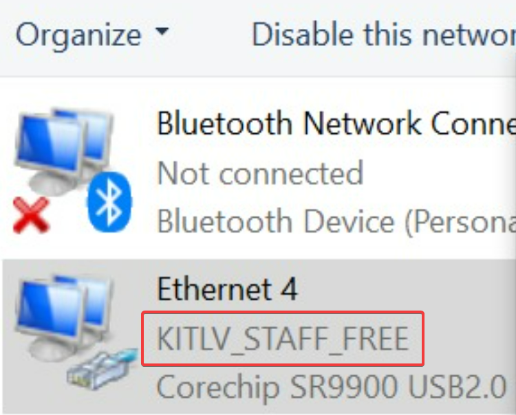 set a custom network name displayed on windows network adapter The