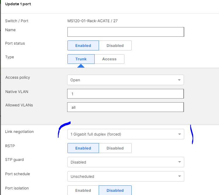 Solved Basic Speed/Duplex functionality of device ports The Meraki