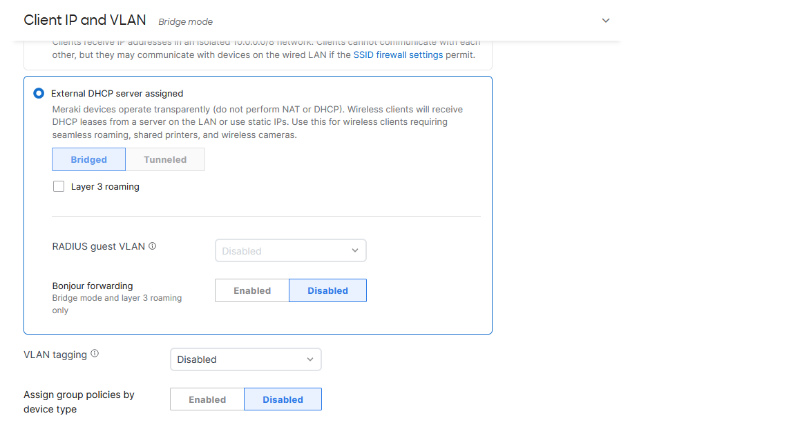 Splash Page RADIUS override vlan tag The Meraki Community