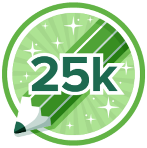 25k Posts badge