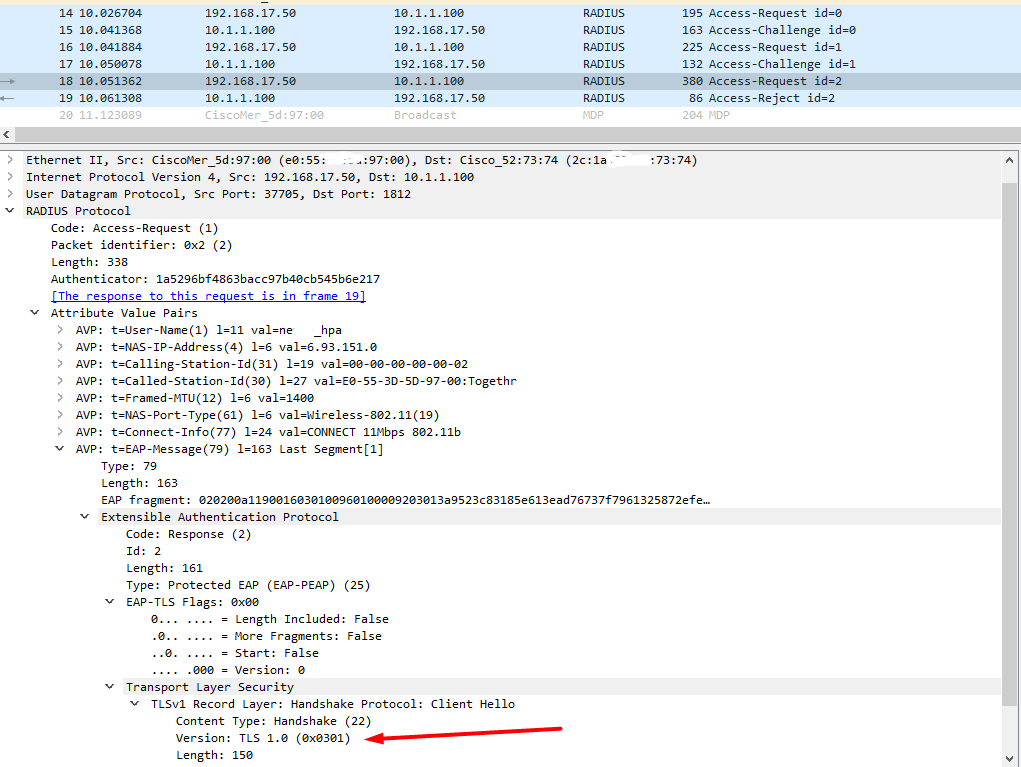 Solved Meraki Dashboard Radius Test Failures The Meraki Community