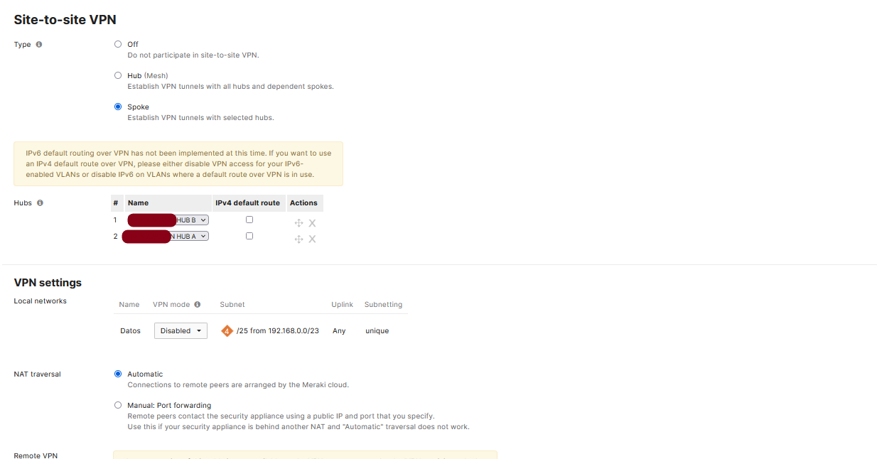 Template MX vlan hub and spoke vlan unique doubts The Meraki Community
