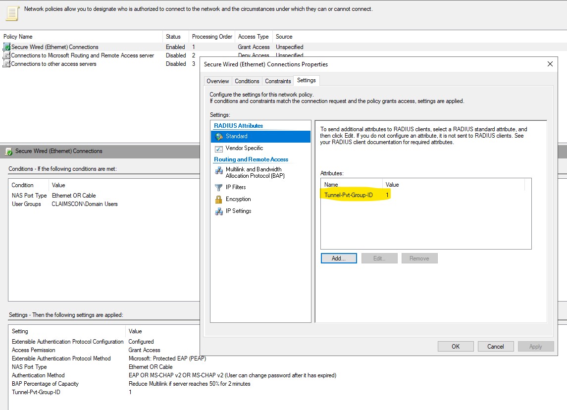 802.1x Wired connection with RADIUS server authentication - The Meraki ...