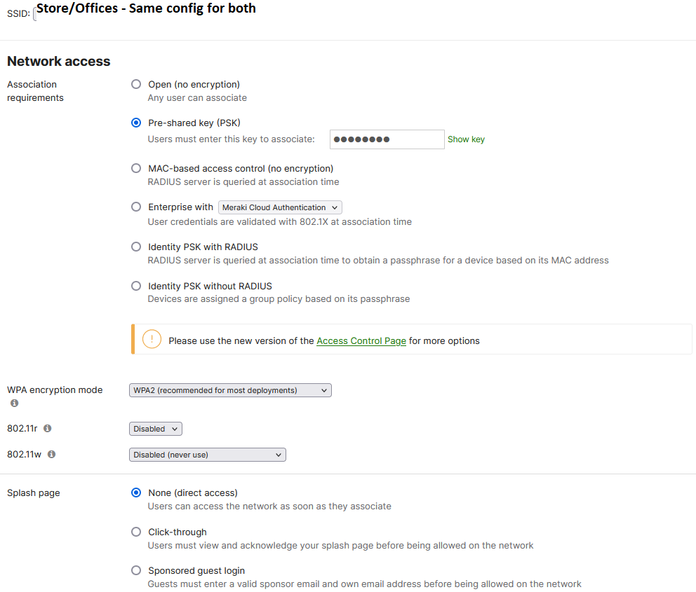 SSID Config 1