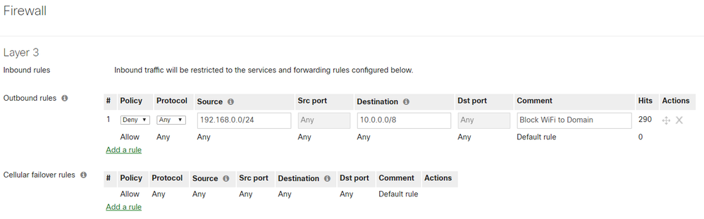 Firewall Settings