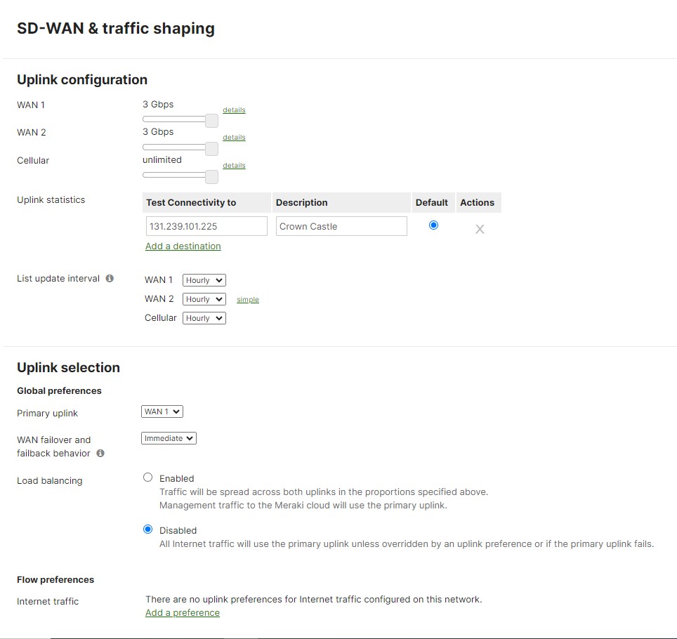 Re: MX 105 Stack - The Meraki Community