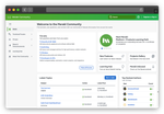 Preview of Community Home Page with new look & feel