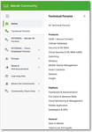 New navigation