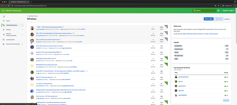 NOW: Community UI expands across your entire window