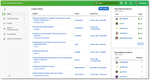 Homepage with teal dots indicating "unread"
