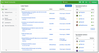 Homepage with teal dots indicating "unread"