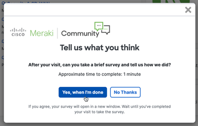 Prompt for community survey (just a screenshot!)