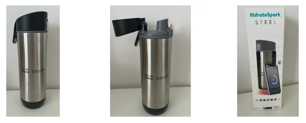 Cisco Meraki Smart Water Bottle by HidrateSpark