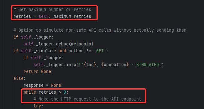 Class RestSession, def request (rest_session.py)