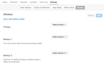 Configure per camera under "Settings"