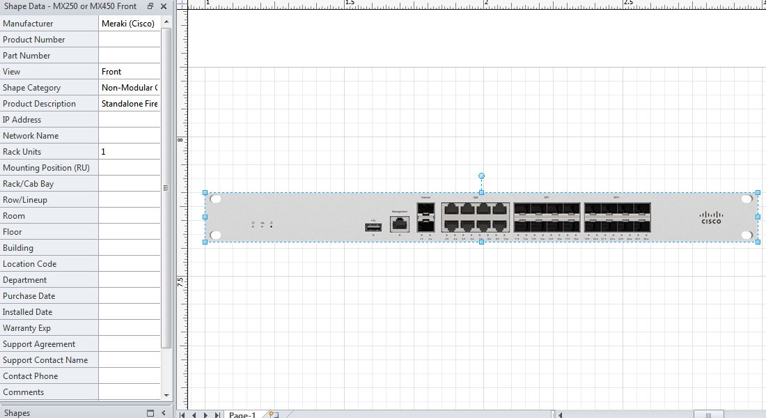 cisco switch visio