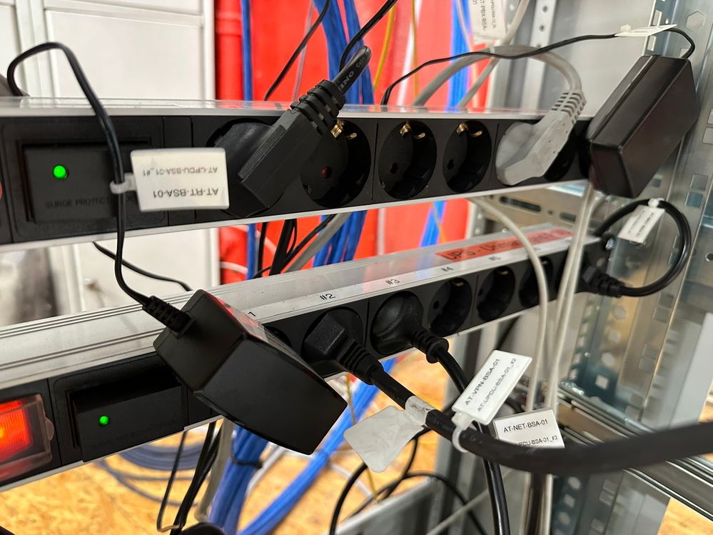 cabling started