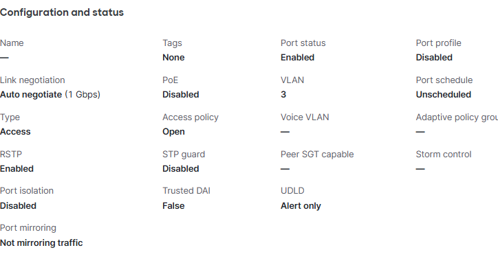 for VLAN3