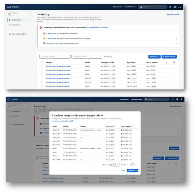 EoL Summary Screenshots.png EoL Summary Screenshots.png