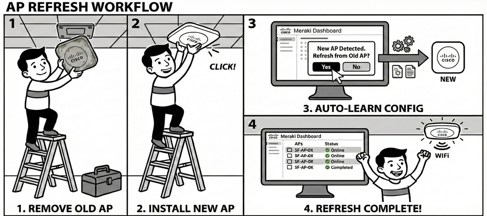 AP Zero Touch Deployment on AP Refresh, Upgrade and RMA