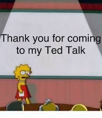 simpsons lisa ted talk meme