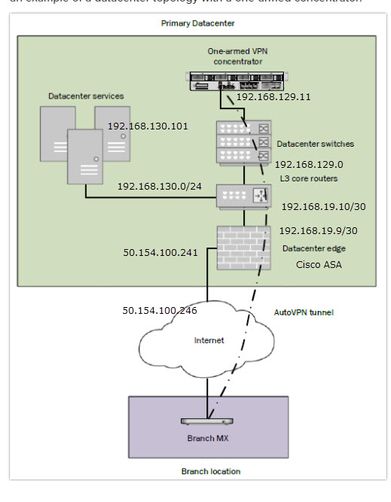 One-Armed VPN  Concentrator