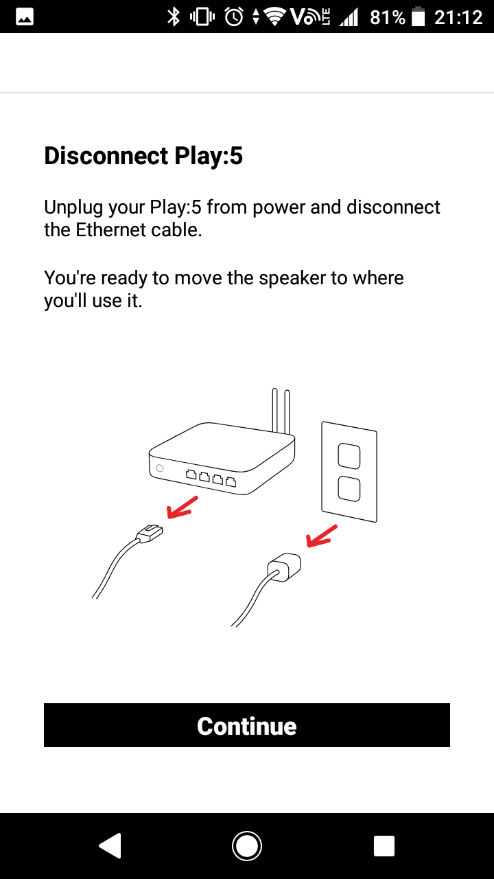 Sonos play store 5 ethernet connection