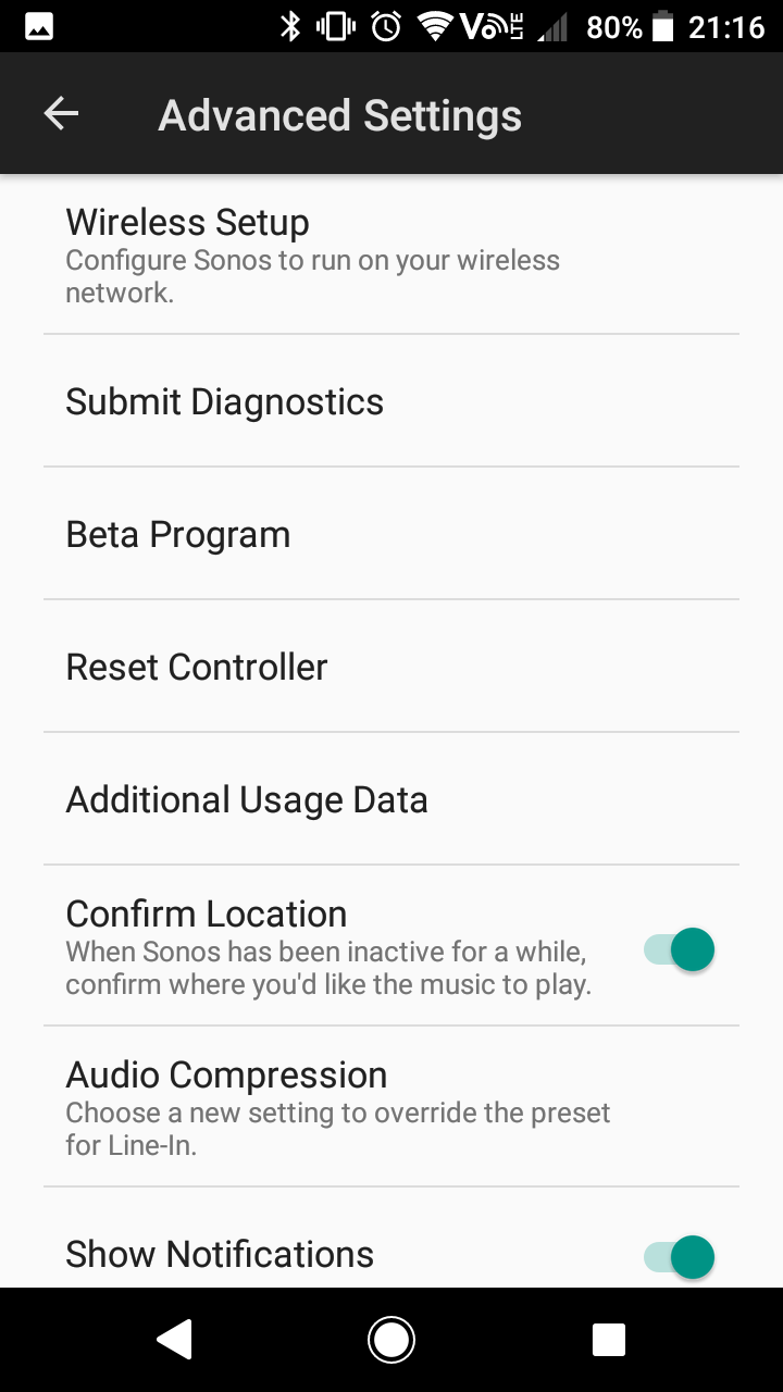 Configure store sonos wifi