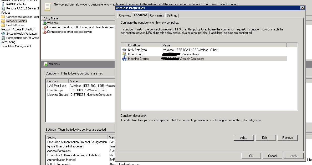 radius settings MS NPS Server The Meraki Community