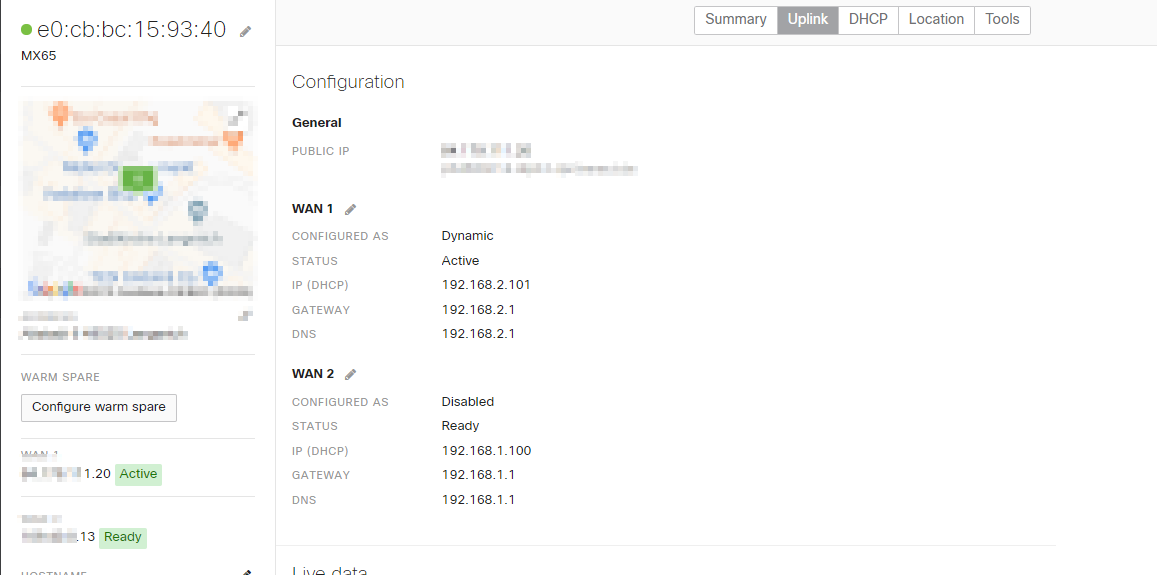 Solved: Disable wan port - The Meraki Community