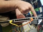 MX65W with no Power. Notice link light activity on Port 11