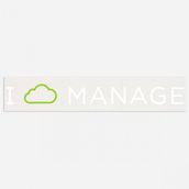 "I Cloud Manage" sticker