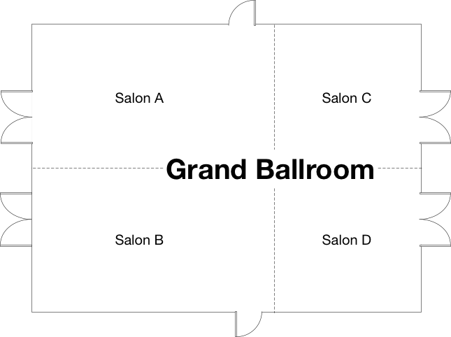 Conference venue with flexible layout