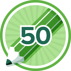 50 Posts Badge